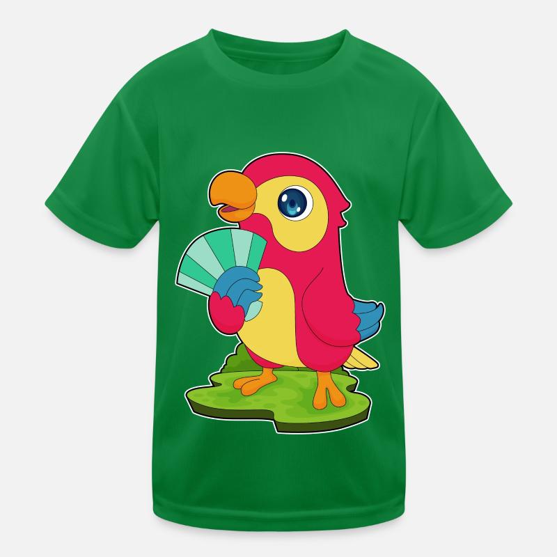 Éventail de main de perroquet T-shirt sport Enfant