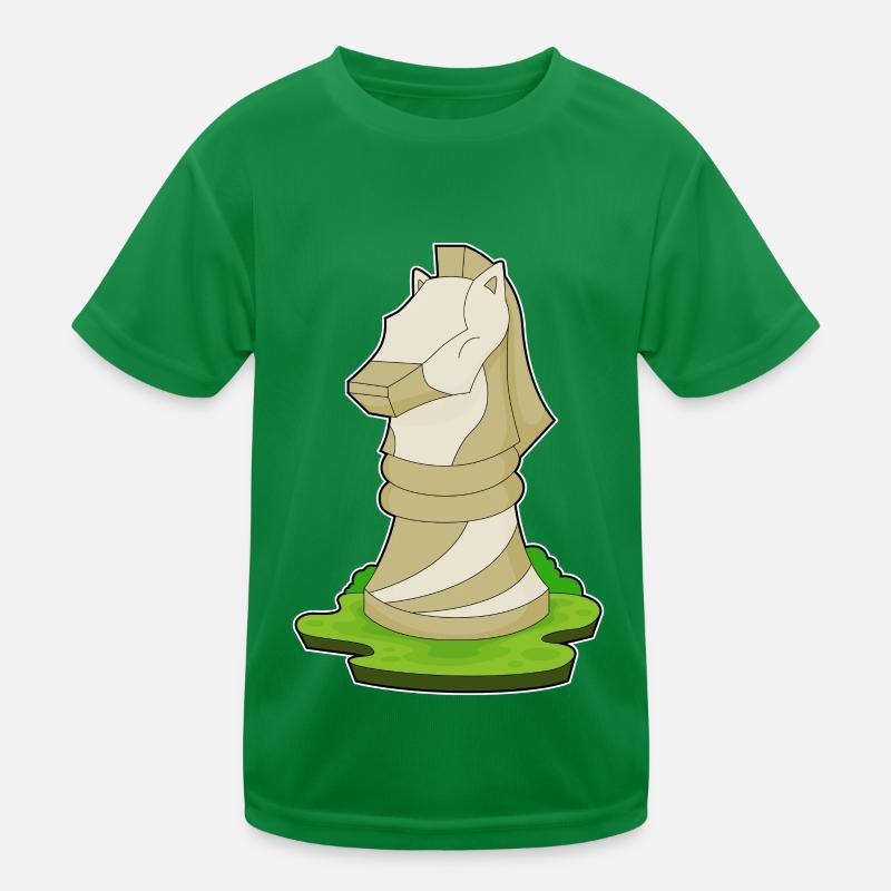 Schachfigur Springer Schach Kinder Funktions-T-Shirt