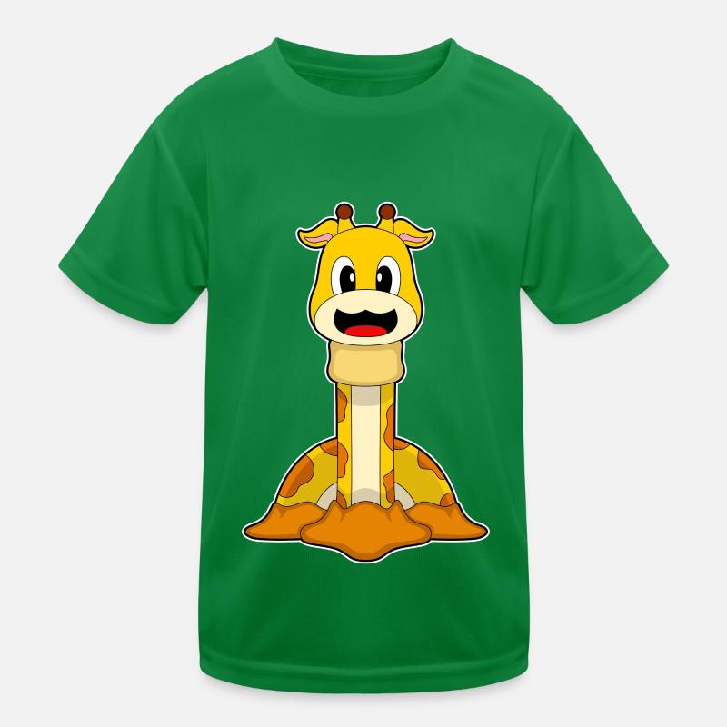 Giraffe Wurm Kinder Funktions-T-Shirt
