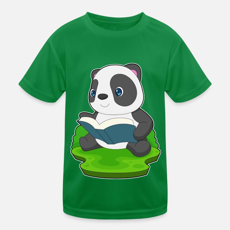 Panda Buch Kinder Funktions-T-Shirt