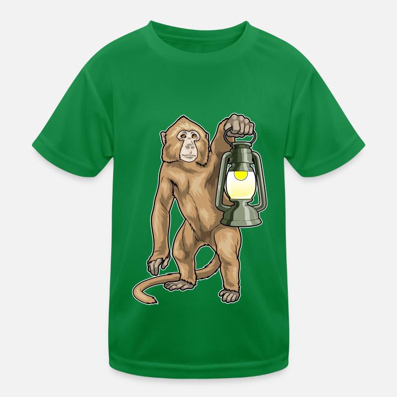 Affe Laterne Kinder Funktions-T-Shirt