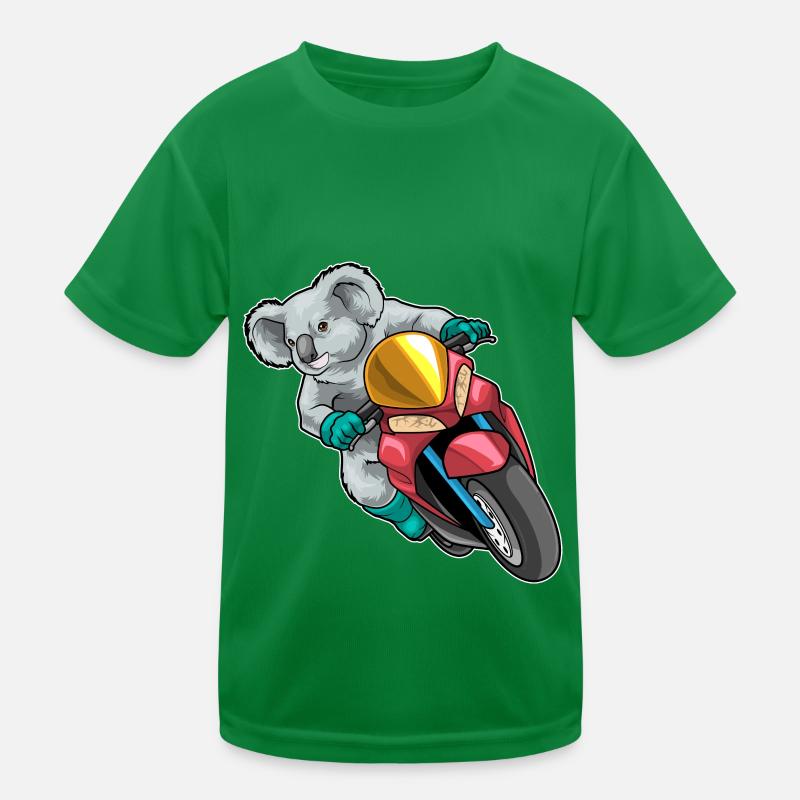 Koala Motorroller Kinder Funktions-T-Shirt