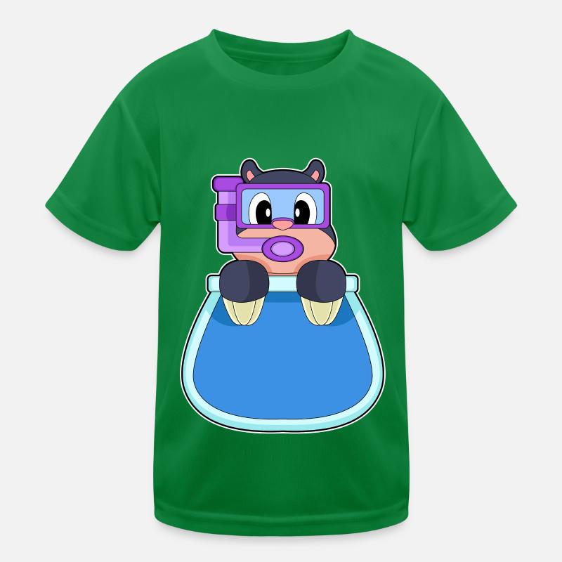 Muldvarp Akvarium Funktionsshirt til børn