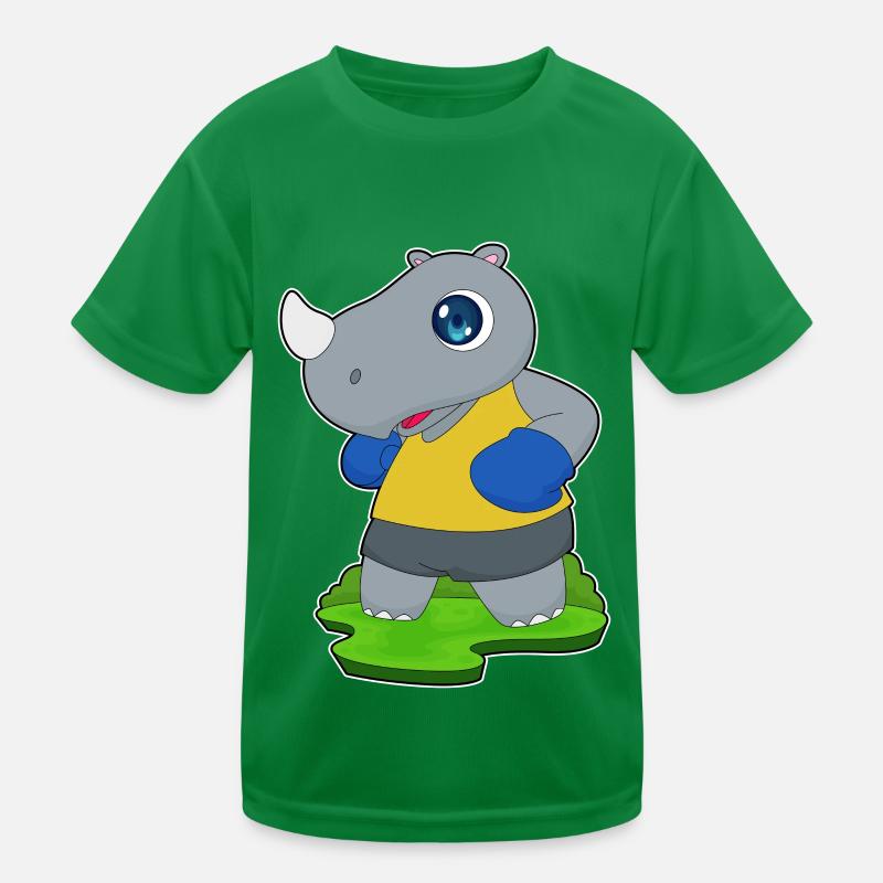 Nashorn Boxer Boxhandschuhe Boxen Kinder Funktions-T-Shirt