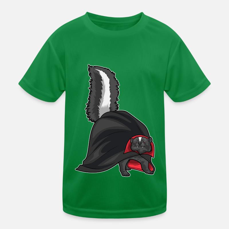Stinktier Halloween Vampir Kinder Funktions-T-Shirt