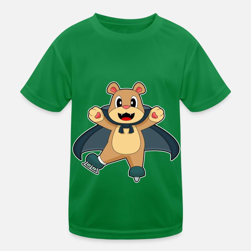 Bär Halloween Eislaufen Kids Functional T-Shirt
