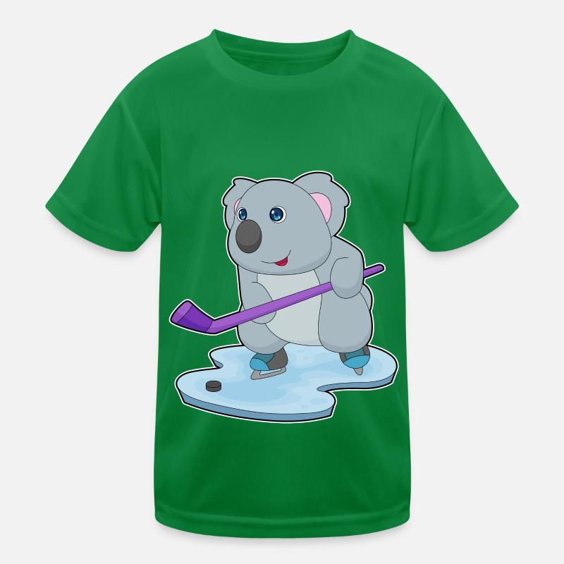 Koala Eishockey Eishockeyschläger Kinder Funktions-T-Shirt