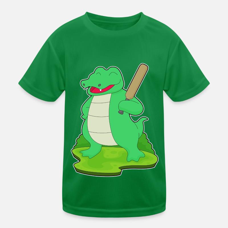 Crocodile Cricket Batte de cricket T-shirt sport Enfant