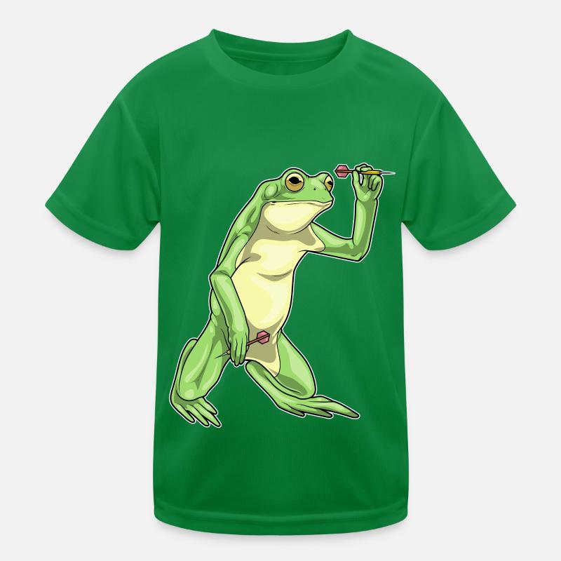 Frosch Dart Dartpfeil Kinder Funktions-T-Shirt