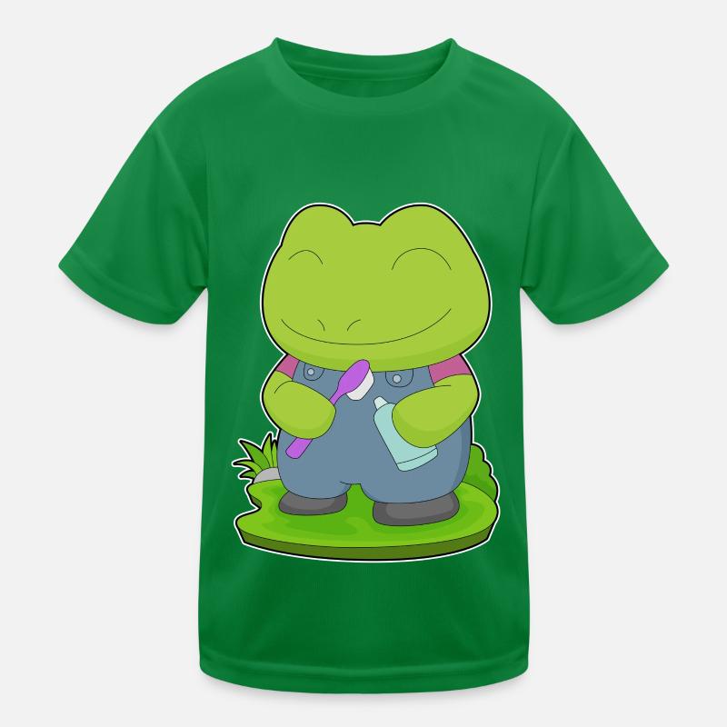 Frog Toothbrush Kids Functional T-Shirt