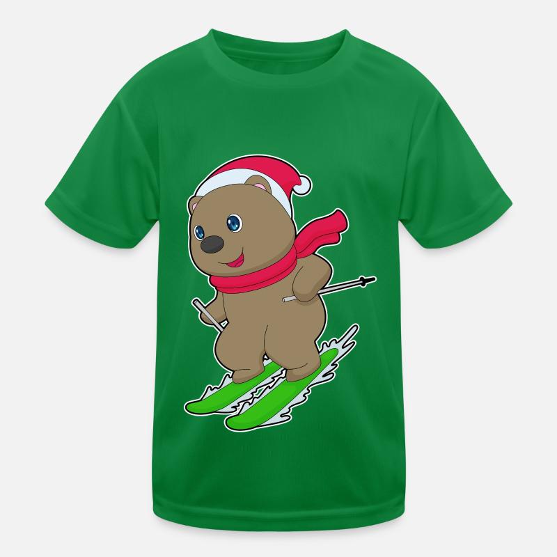 Ski de Noël Bear T-shirt sport Enfant