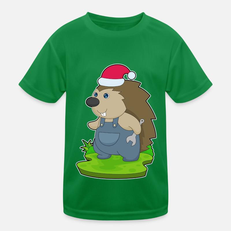 Mécanique de Noël hérisson T-shirt sport Enfant