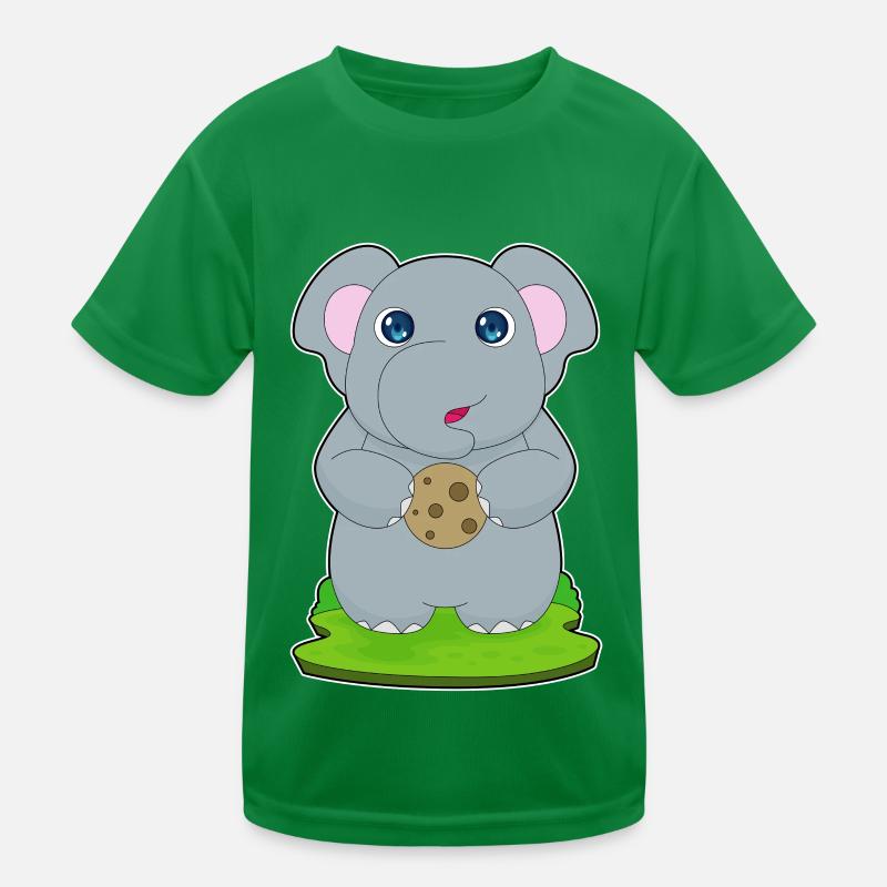 Elefant Cookie Kinder Funktions-T-Shirt