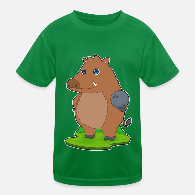Eber Bowling Bowlingkugel Kinder Funktions-T-Shirt