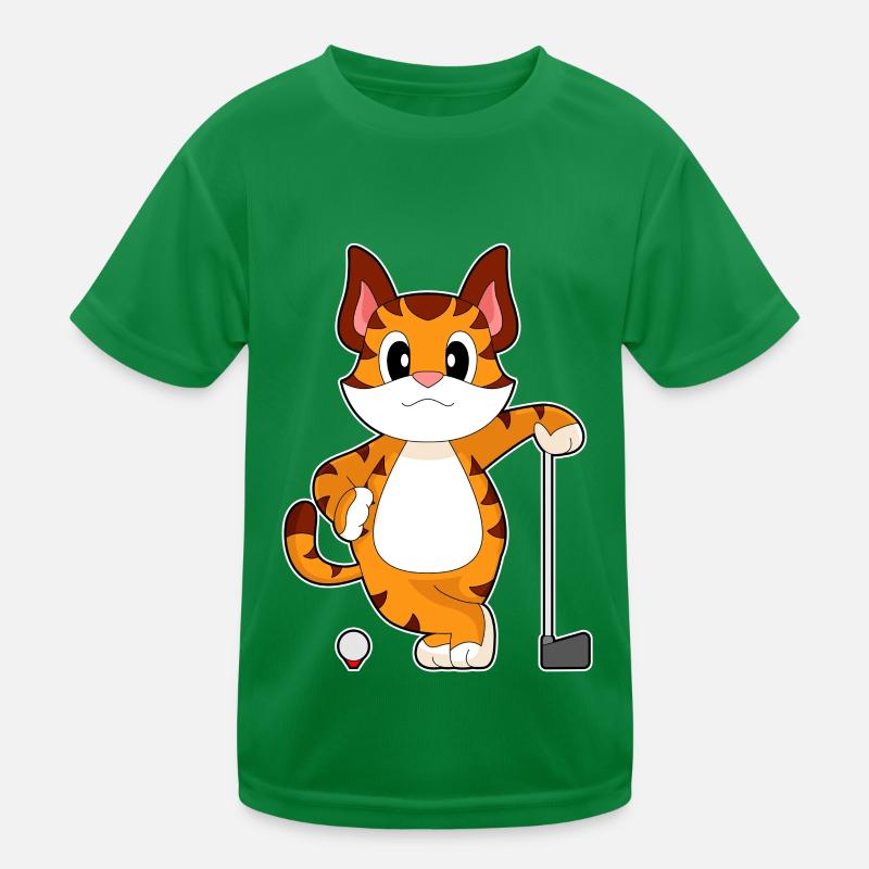 Tiger Golf Golfschläger Kinder Funktions-T-Shirt