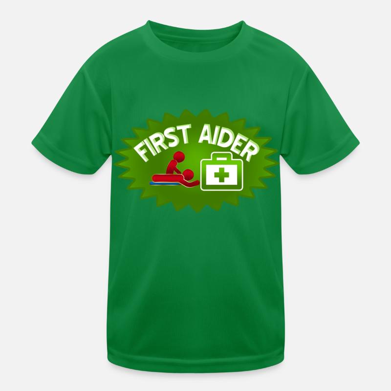 First Aid Aider Kids Functional T-Shirt