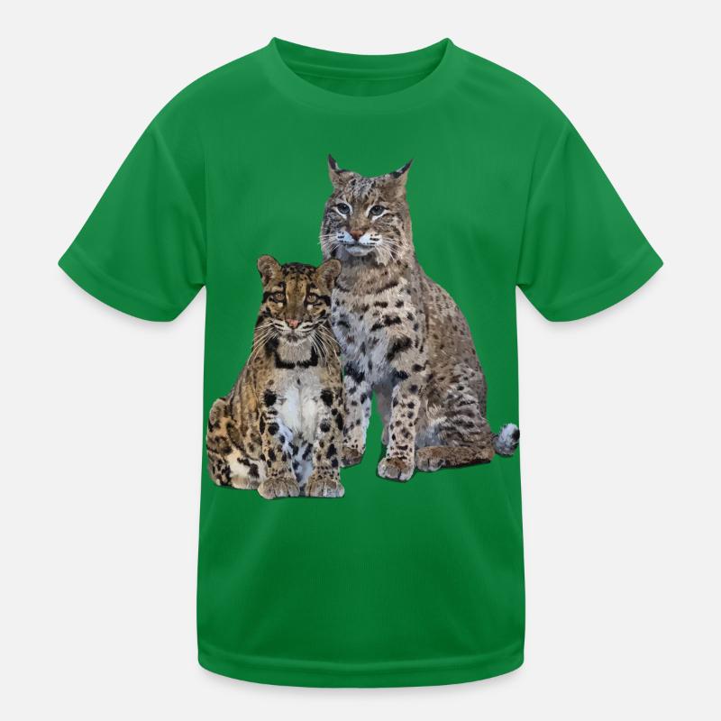 Nebelparder und Luchs Kinder Funktions-T-Shirt