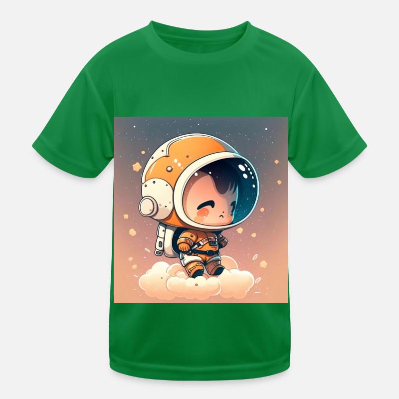 Mignon Chibi Astronaute T-shirt sport Enfant
