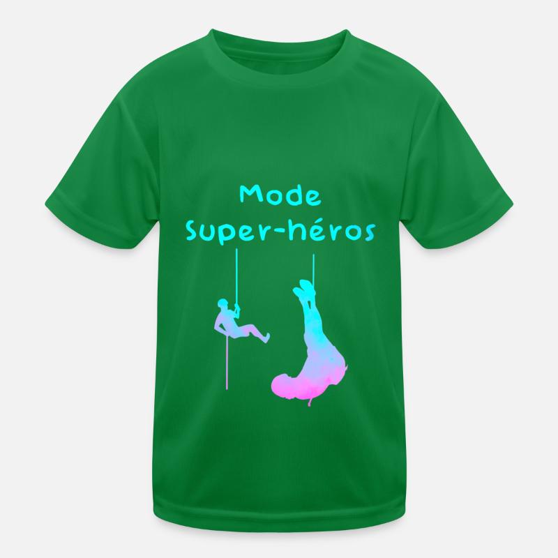 En mode super-héros T-shirt sport Enfant