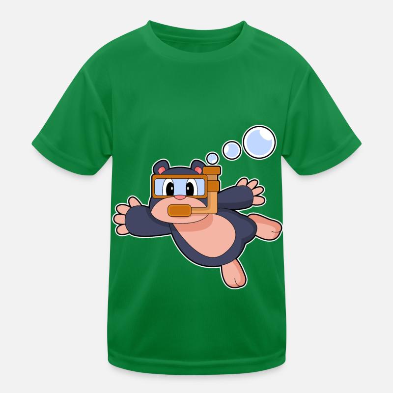 Mole Diver Snorkel Plongée T-shirt sport Enfant
