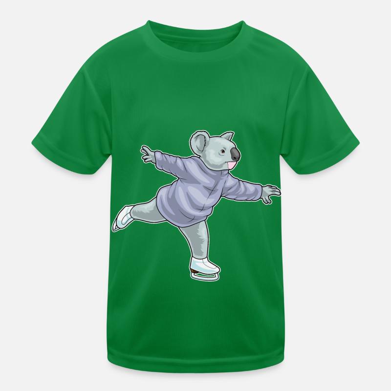 Koala Eislaufen Schlittschuhe Kinder Funktions-T-Shirt