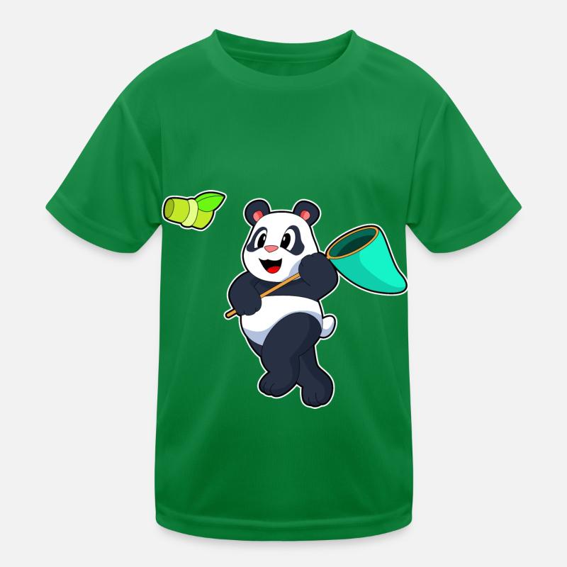 Panda Landing Net Bamboo Kids Functional T-Shirt