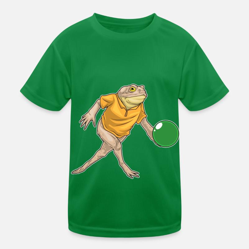 Frosch Bowling Bowlingkugel Kinder Funktions-T-Shirt