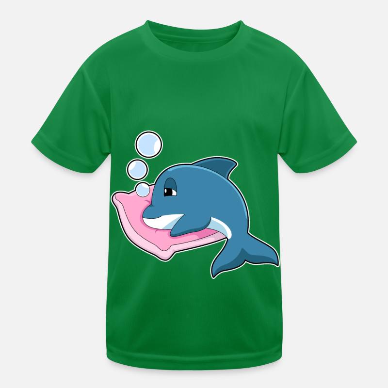 Dolphin Sleeping Pillow Kids Functional T-Shirt