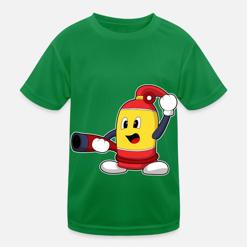 Fire extinguishers Firefighters Fire brigade Kids Functional T-Shirt