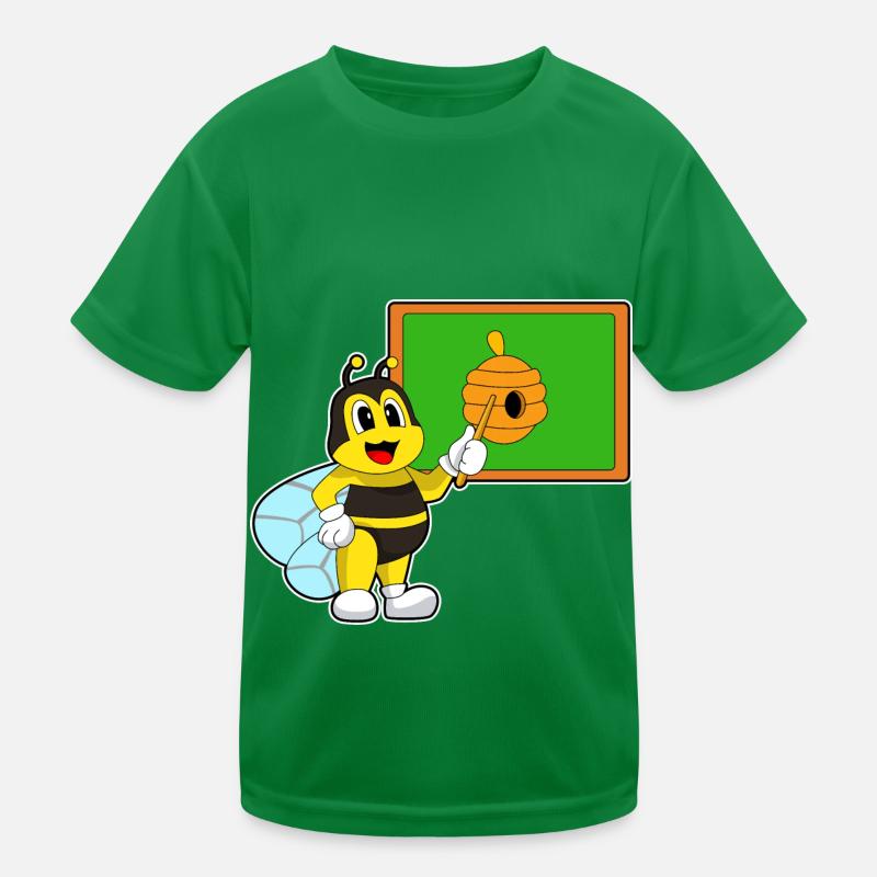 Bee Teacher Pointer Bee Nest Kids Functional T-Shirt