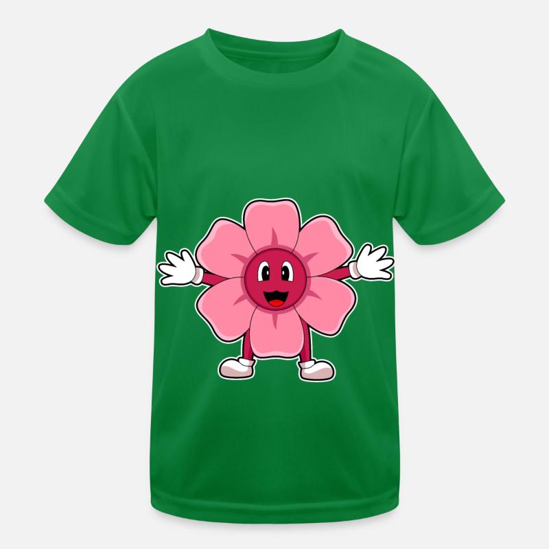 Fleur rose T-shirt sport Enfant