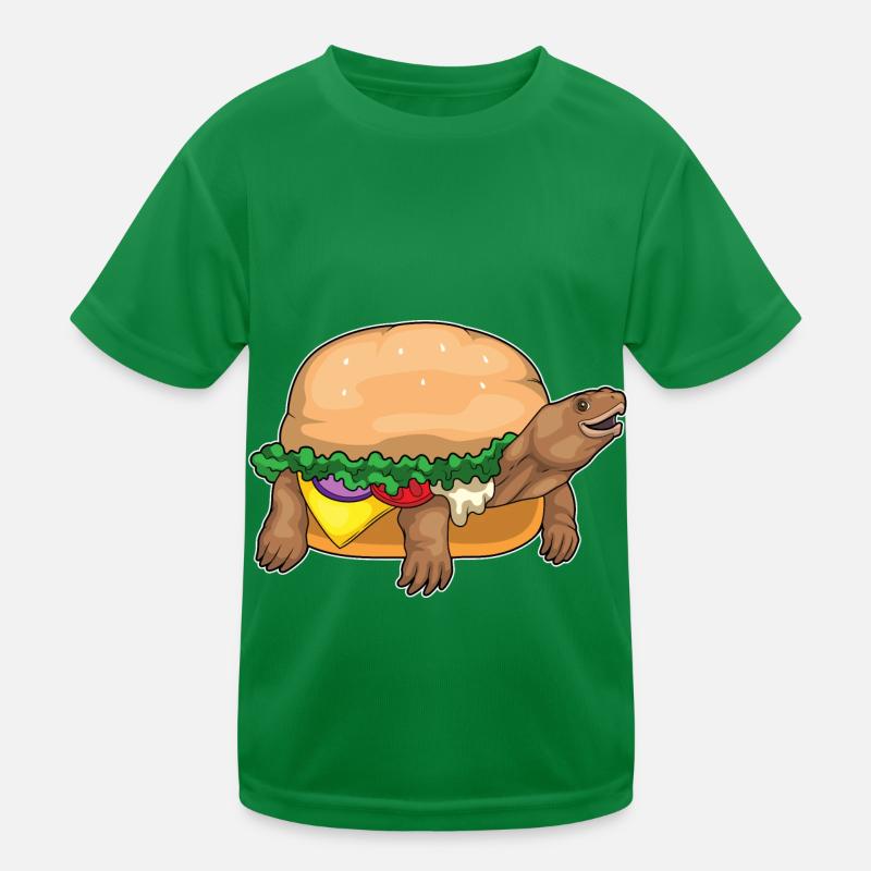 Schildkröte Cheeseburger Kinder Funktions-T-Shirt