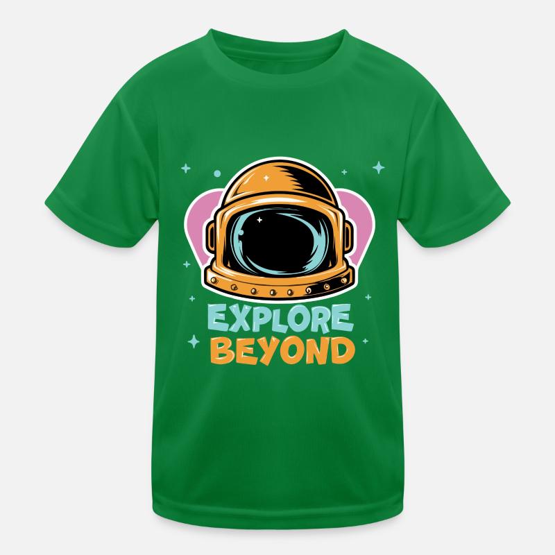 Space Astronaut - Explore Beyond Kids Functional T-Shirt