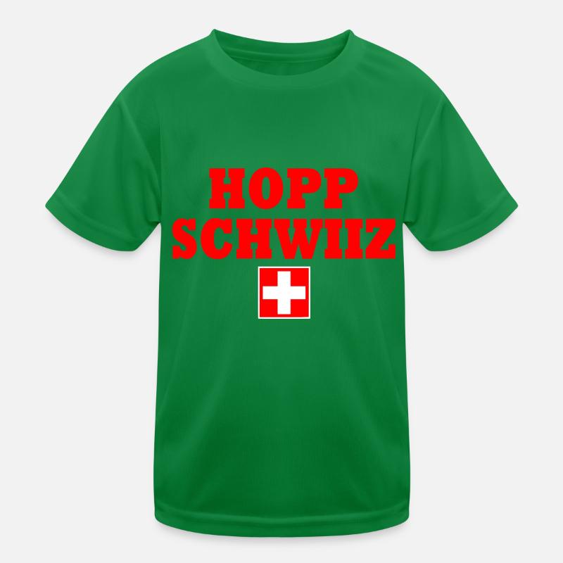 Hopp schwiiz Kinder Funktions-T-Shirt