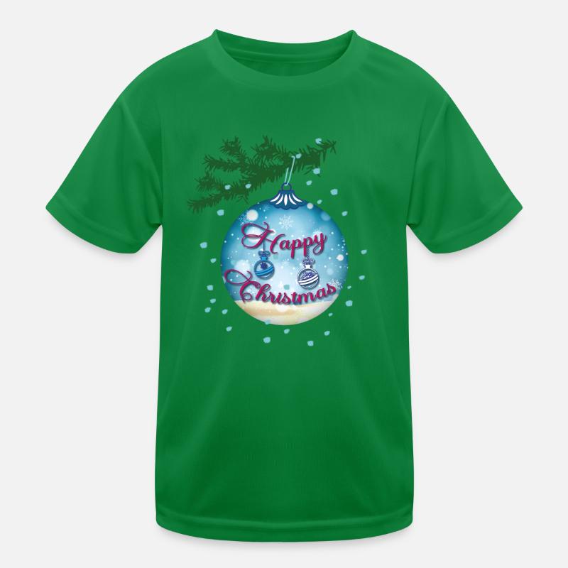 Blaue Kugel Kinder Funktions-T-Shirt