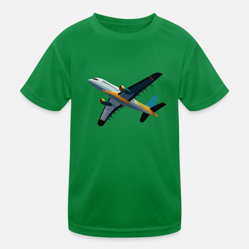 Passagierflugzeug Kinder Funktions-T-Shirt