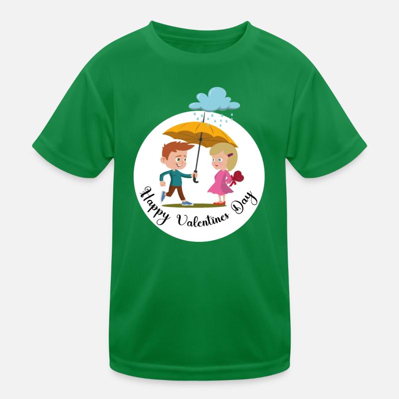 Mädchen Junge romantisch Kinder Funktions-T-Shirt