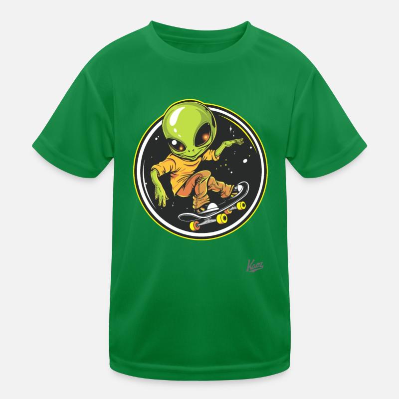 Extraterrestre du skateboard T-shirt sport Enfant