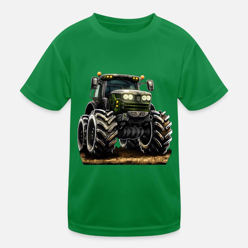 Immer größere Traktoren in der Landwirtschaft Kinder Funktions-T-Shirt