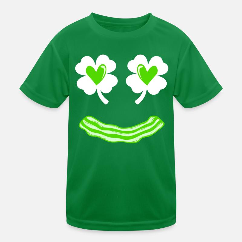 Smile Frühstück St. Patrick's Day Kinder Funktions-T-Shirt