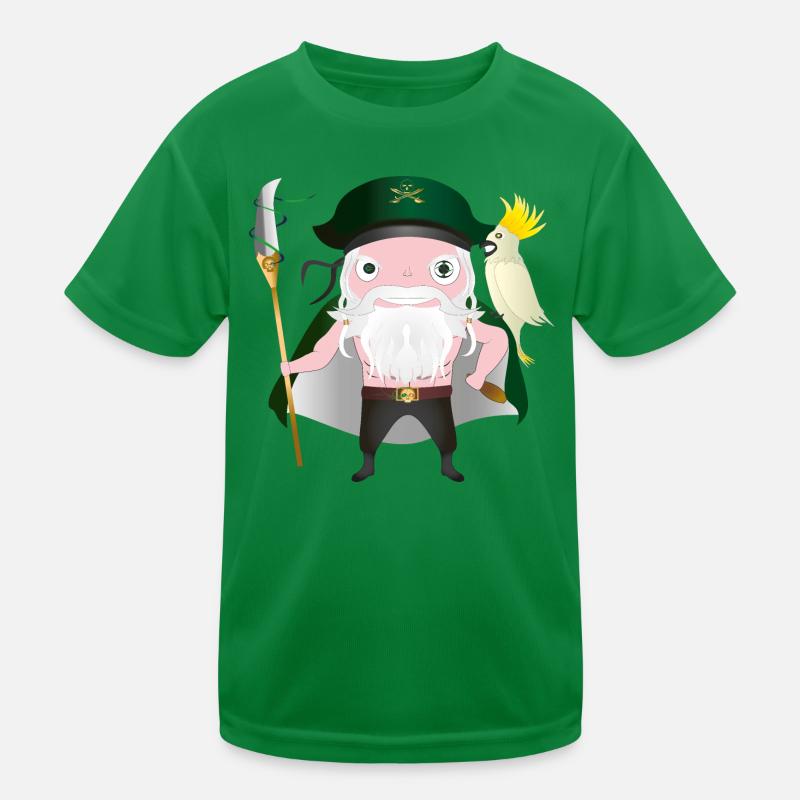 Captain Plank - Kids Functional T-Shirt - kelly green