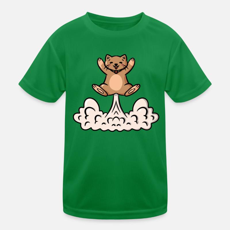 Pups Cat Funny Gift Idea Cat Pupps Funny Kids Functional T-Shirt