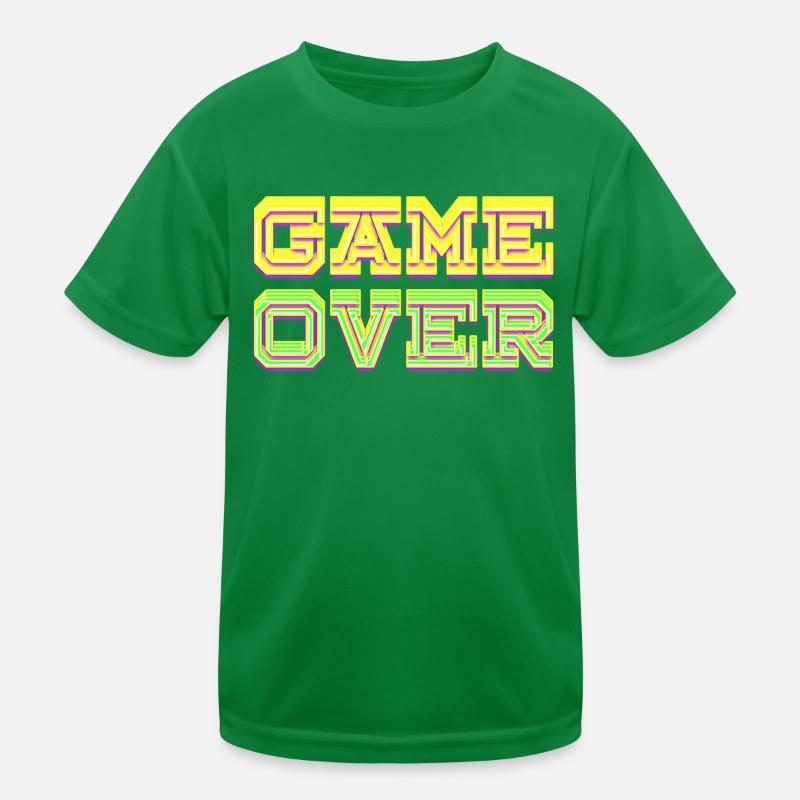 Spiel beendet Neon Kinder Funktions-T-Shirt