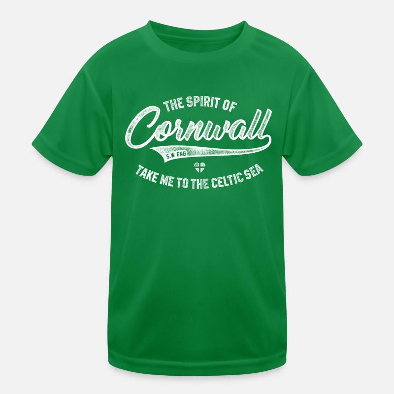DER GEIST VON CORNWALL CORNISH Kinder Funktions-T-Shirt