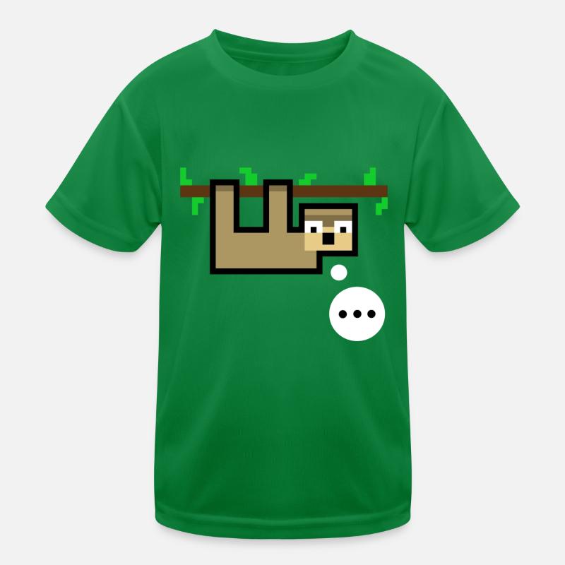 Faultier ist sprachlos Kinder Funktions-T-Shirt