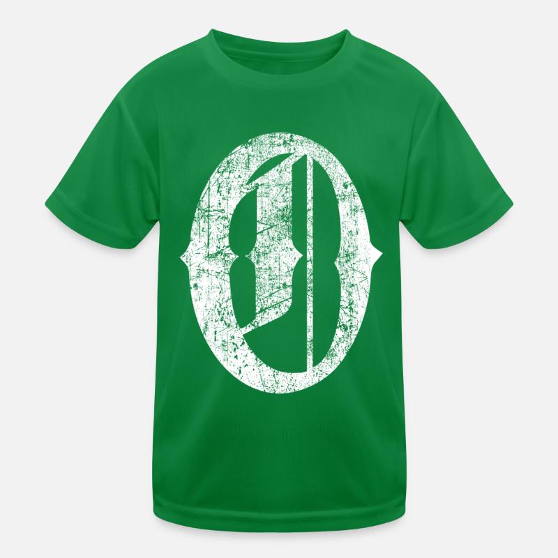 Tshirt alphabet initial O Kids Functional T-Shirt