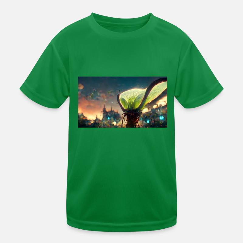 Futuristic Venus flytrap Kids Functional T-Shirt