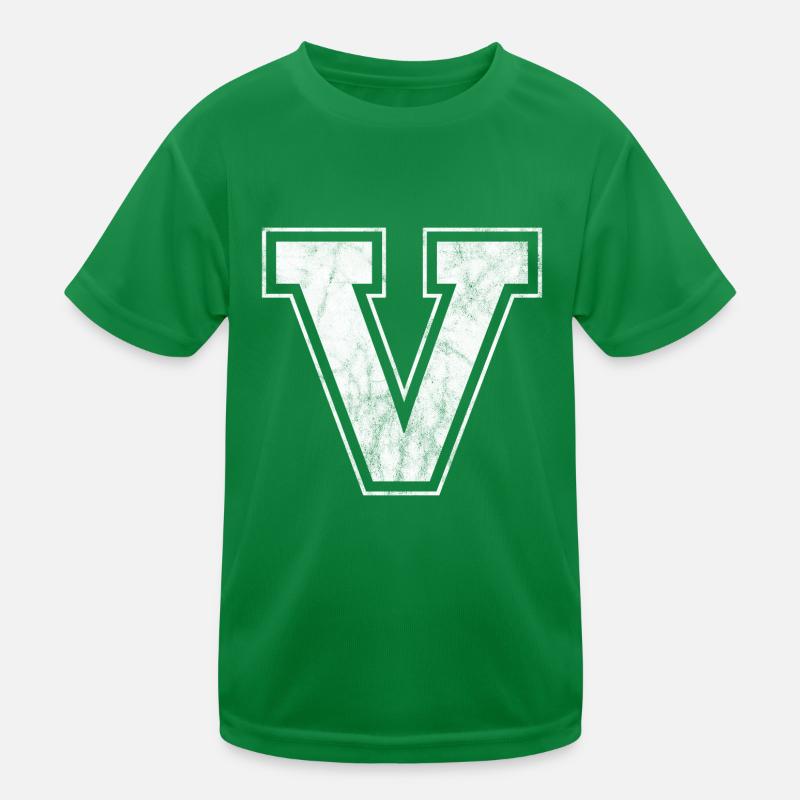 Lettre V T-shirt sport Enfant