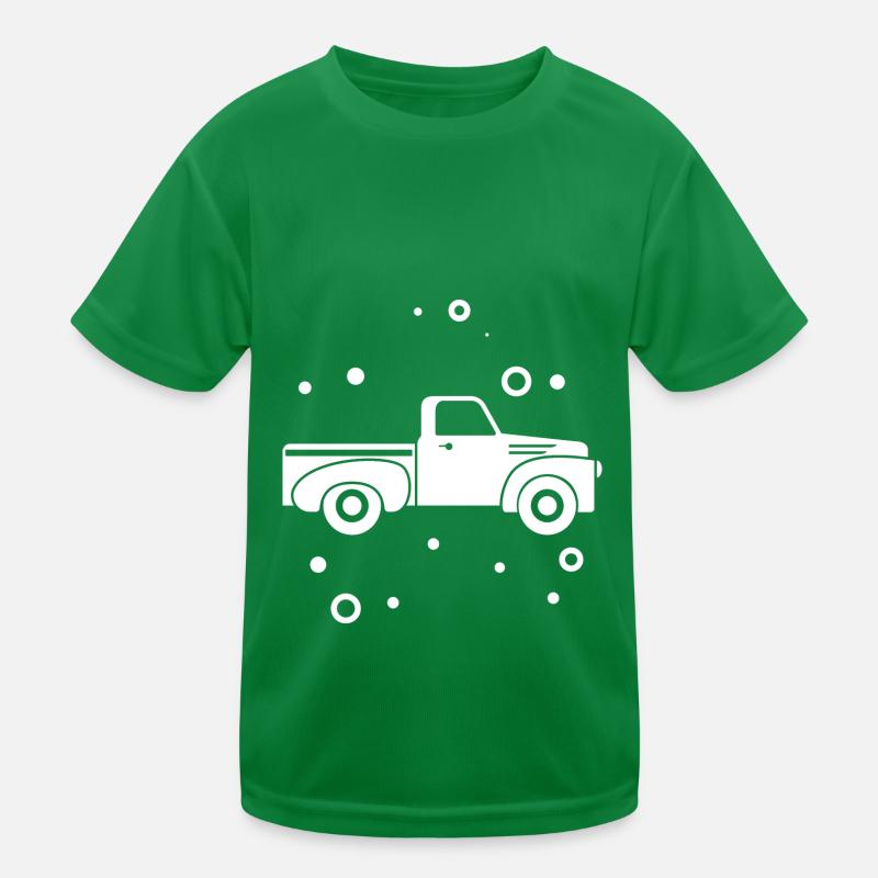 Pick Up - Auto Oldtimer Nostalgisch USA Kinder Funktions-T-Shirt