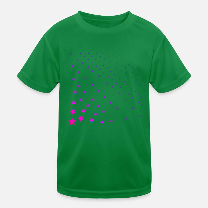 Rosa Sterne Pink Geschenkidee Kinder Funktions-T-Shirt
